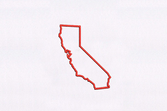 California Map Embroidery Design Review