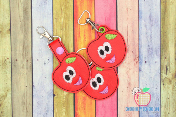 Cartoon Juicy Cherry Keyfob Embroidery Review