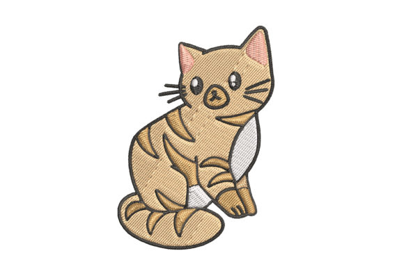 Cute Baby Cat Kitty Animal Love Embroidery Review