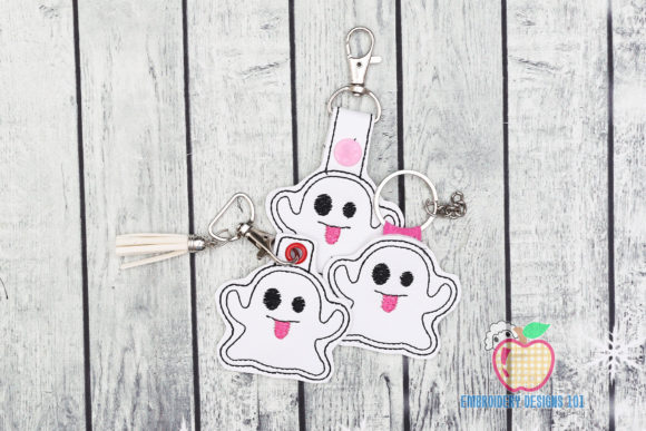 Halloween Ghost ITH Keyfob Design Review