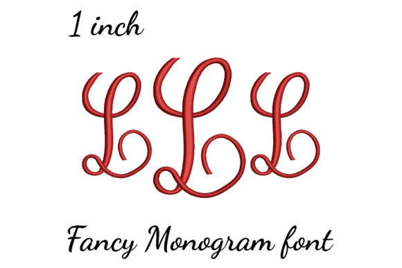 L Monogram Font Fancy Review for Seasonal Embroidery