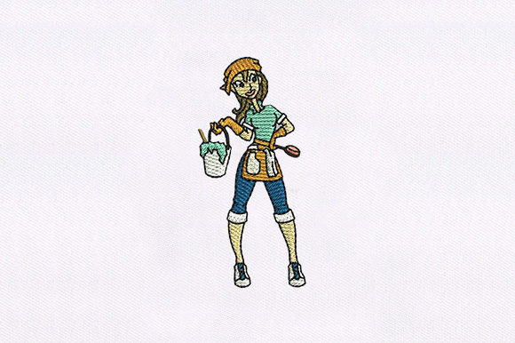 Maid Woman Embroidery Design Review