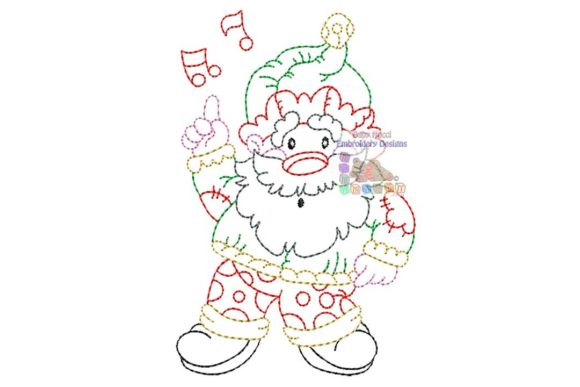 Musical Santa Embroidery Design Review