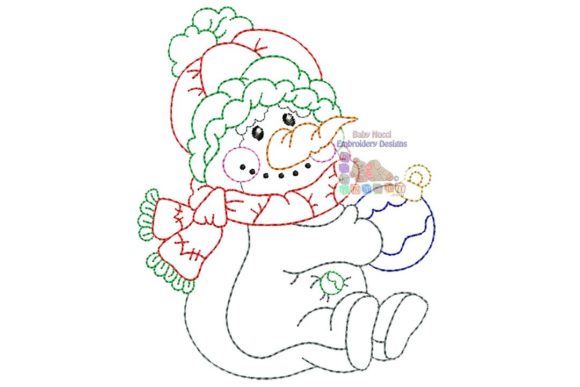 Playful Snowman Multicolor Character Embroidery Review