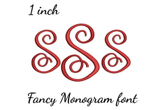 S Monogram Font Fancy Review for Business Embroidery
