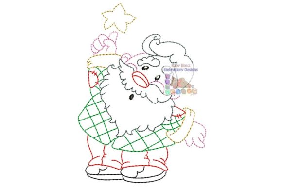 Santa with Star Multicolor Character Embroidery Review