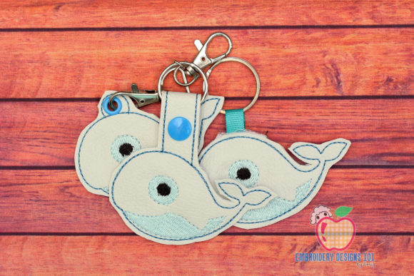 Swimming Blue Whale Keyfob Design Review