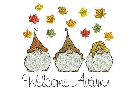 Welcome Autumn Gnome Embroidery Review